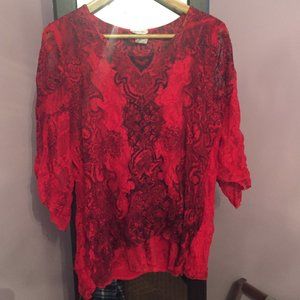 $5 ADD ON!  Britany Black Lace Top